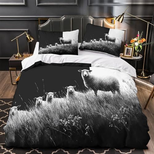 Housse de couette résistante avec fermeture éclair lit simple