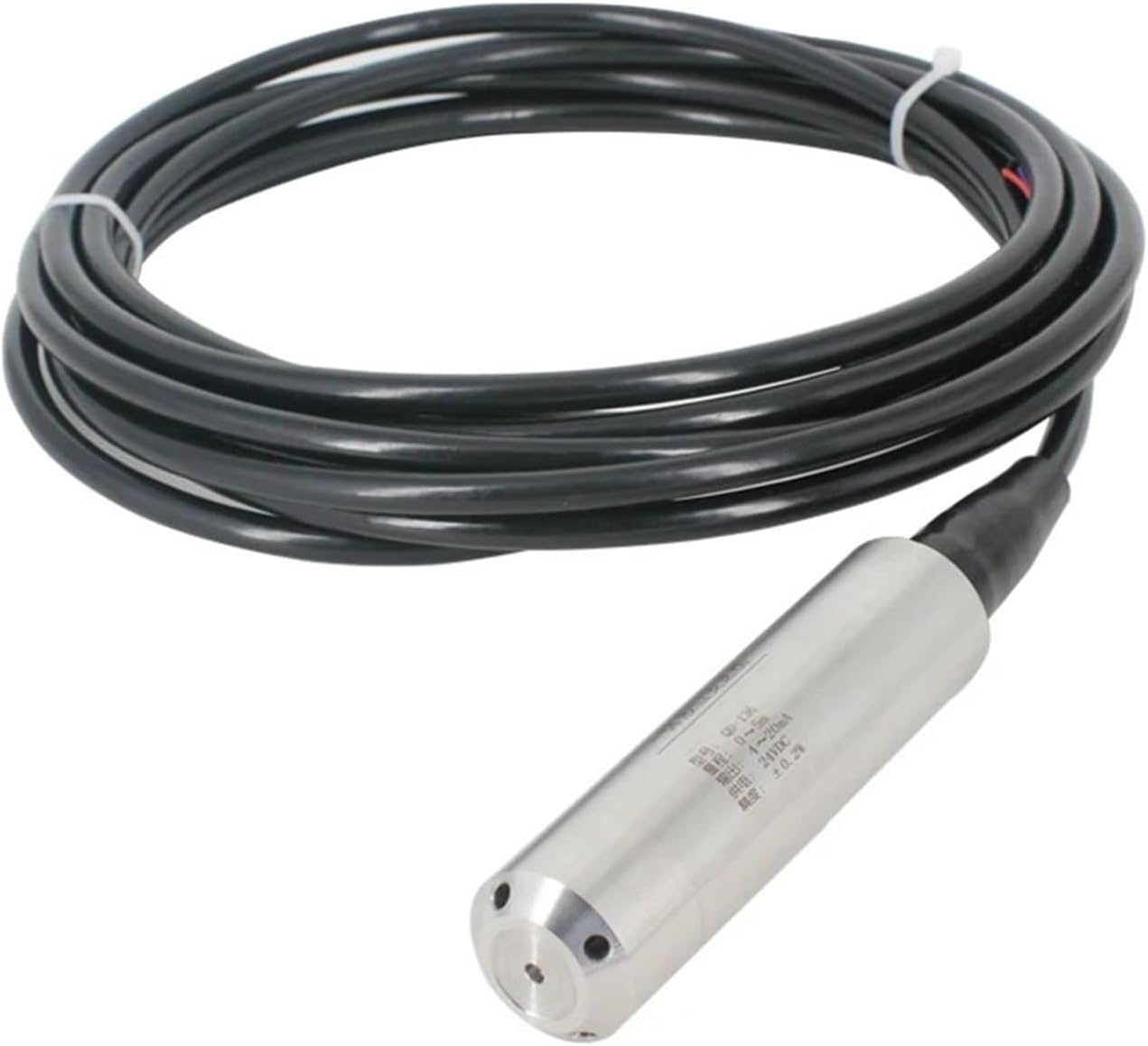 4-20mA 0-5V 0-10V RS485 Output Water Liquid Level Sensor Integrate Level Transmitter Input Type Water Level Sensor(Color:0-10V Output,Size:5m Range 5m Cable)