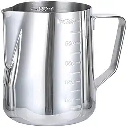 Jarra de Leite Inox 350ml para Barista – Espumador de Leite Profissional para Cappuccino, Latte Art e Café – Cremeira em Aço Inoxidável Premium - NEXUS MARKET