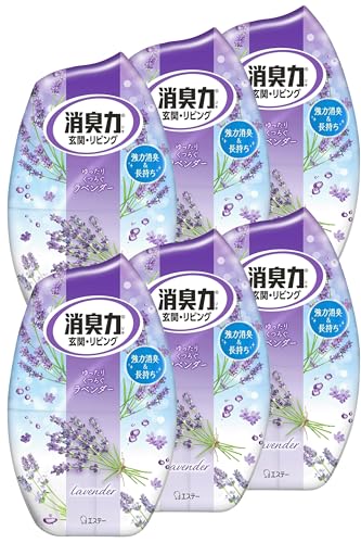 消臭力 [まとめ買い] 玄関 リビング 部屋用 置き型 ラベンダー 400mL×6個 お部屋の消臭力 部屋 寝室 消臭剤 消臭 芳香剤の商品画像（Amazon）