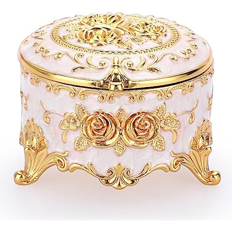 Hipiwe Vintage Round Jewelry Box Cover