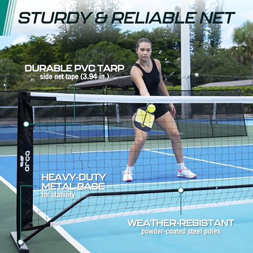 Image of Orca Pickleball Nets Multiple Styles, Full Court and Half Court Sets, Perfect for Indoor and Outdoor Pickleball Games