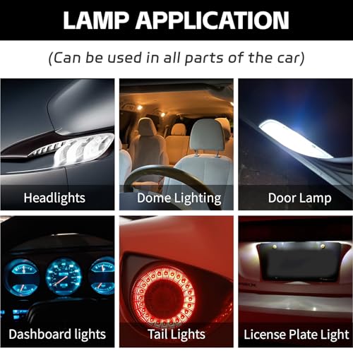 30 Bombillas LED para Auto T10 194 Interior Blanco miniatura 6