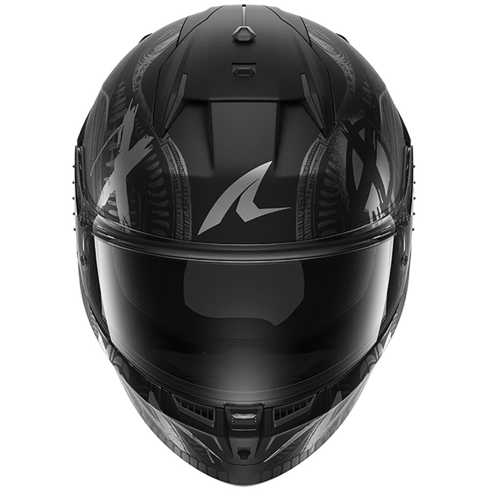 SHARK, Integraler Motorradhelm D-SKWAL 3 SHIEVER Black Anthracite Silver KAS, M