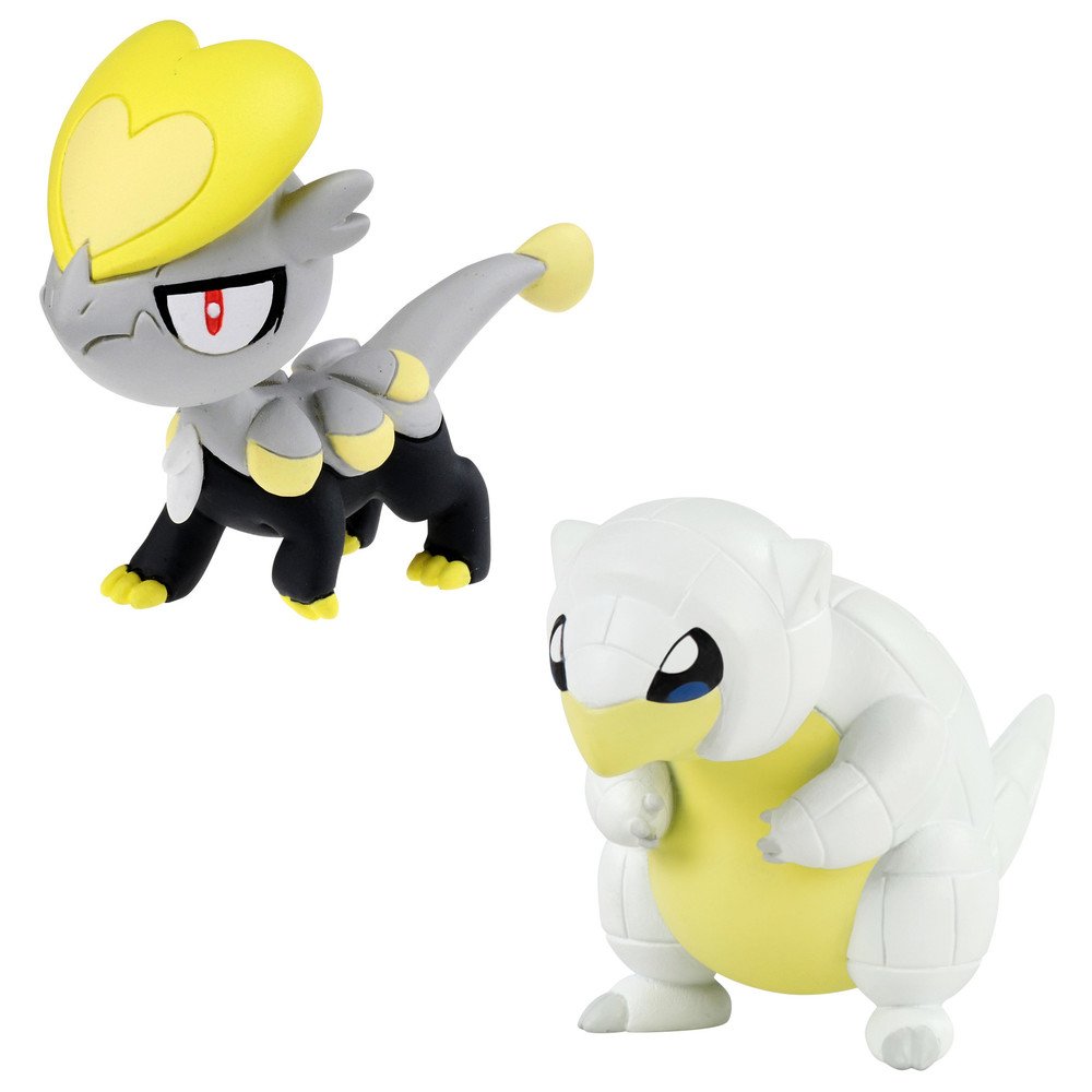 Pokemon T19034 Alolan Sandshrew VS Jangmmo-o Figure : Amazon