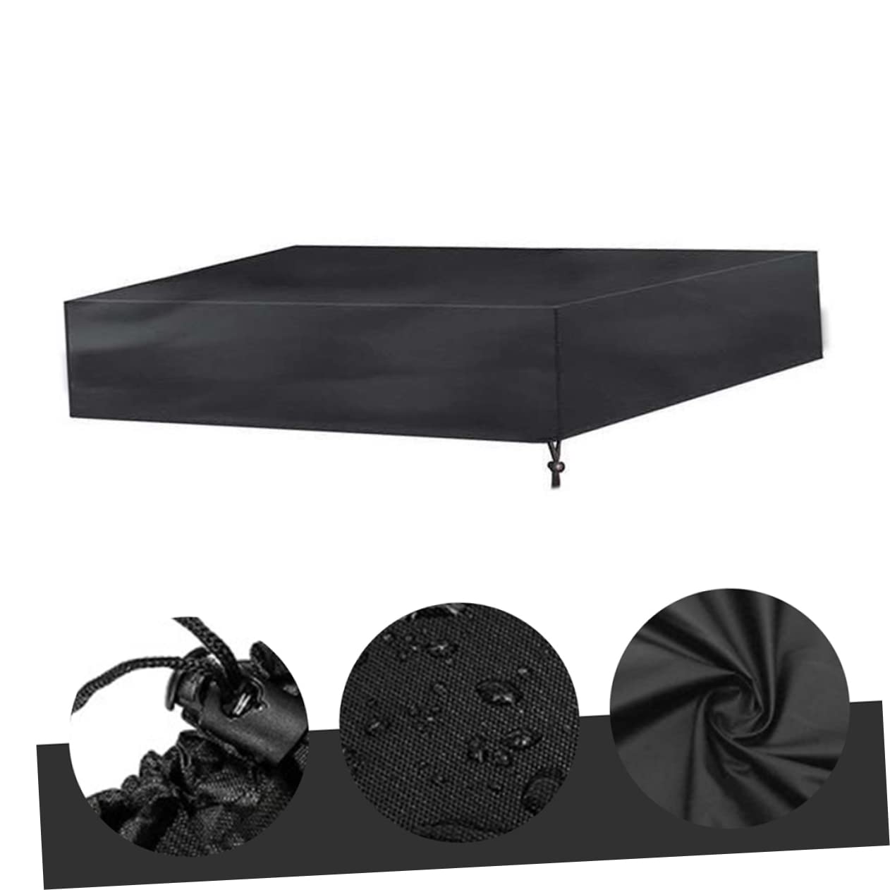 Gogogmee Waterproof Cover with Drawstring Square Outdoor Sandbox Protector for 1pc Ideal for Protection and Bath Cover