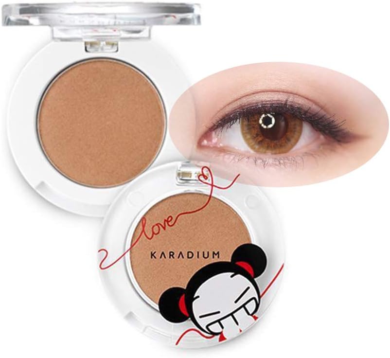 [KARADIUM] PUCCA LOVE EDITION Shine Eye Shadow 1.7g - 6 Colors / Long Lasting Moist Fitting Daily Makeup Shadow (#01 BEIGE SHINE)