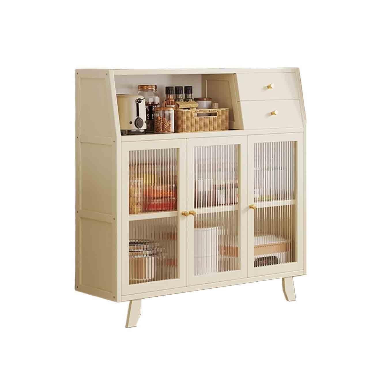 Mobile da buffet Credenza in vetro a tre ante for cucina e soggiorno Ingresso