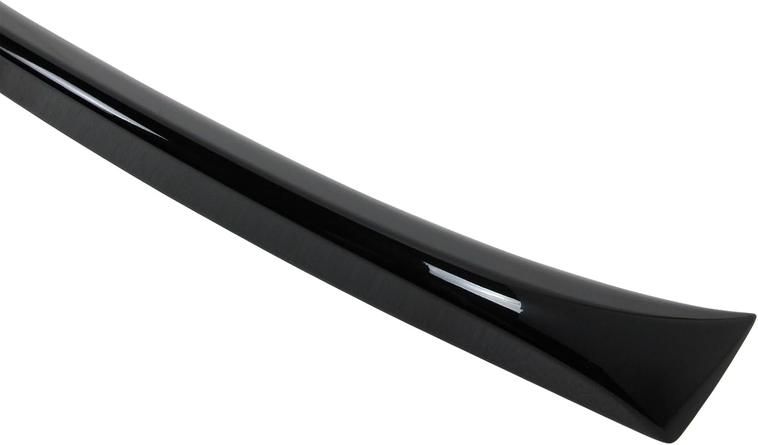 IKON MOTORSPORTS, Trunk Spoiler Compatible with 2006-2011 BMW E90 3 Series Sedan & 2008-2012 E90 M3 Sedan, OE Factory Style Painted #475 Black Sapphire Metallic ABS Rear Trunk Lid Spoiler Wing Lip