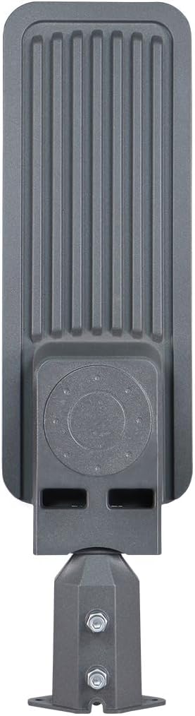 LED Street Light 100 W / 200 W IP65 for Pole Ø60 mm | Adjustable Arm Asymmetric Headlight SMD 12000/24000 lm 6500 K or 4200 K | Outdoor Lighting for Roads and Parking Areas (6500K, 100W)