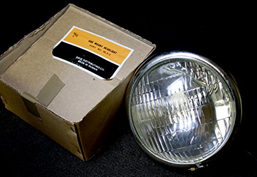5 1/2" Chrome Side Mount Motorcycle Headlight Lamp Assembly Superior + 4420 Bulb #TOP4