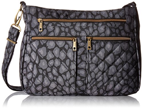 Travelon Anti-Theft Crossbody and RFID ID Pouch Set (Leopard)