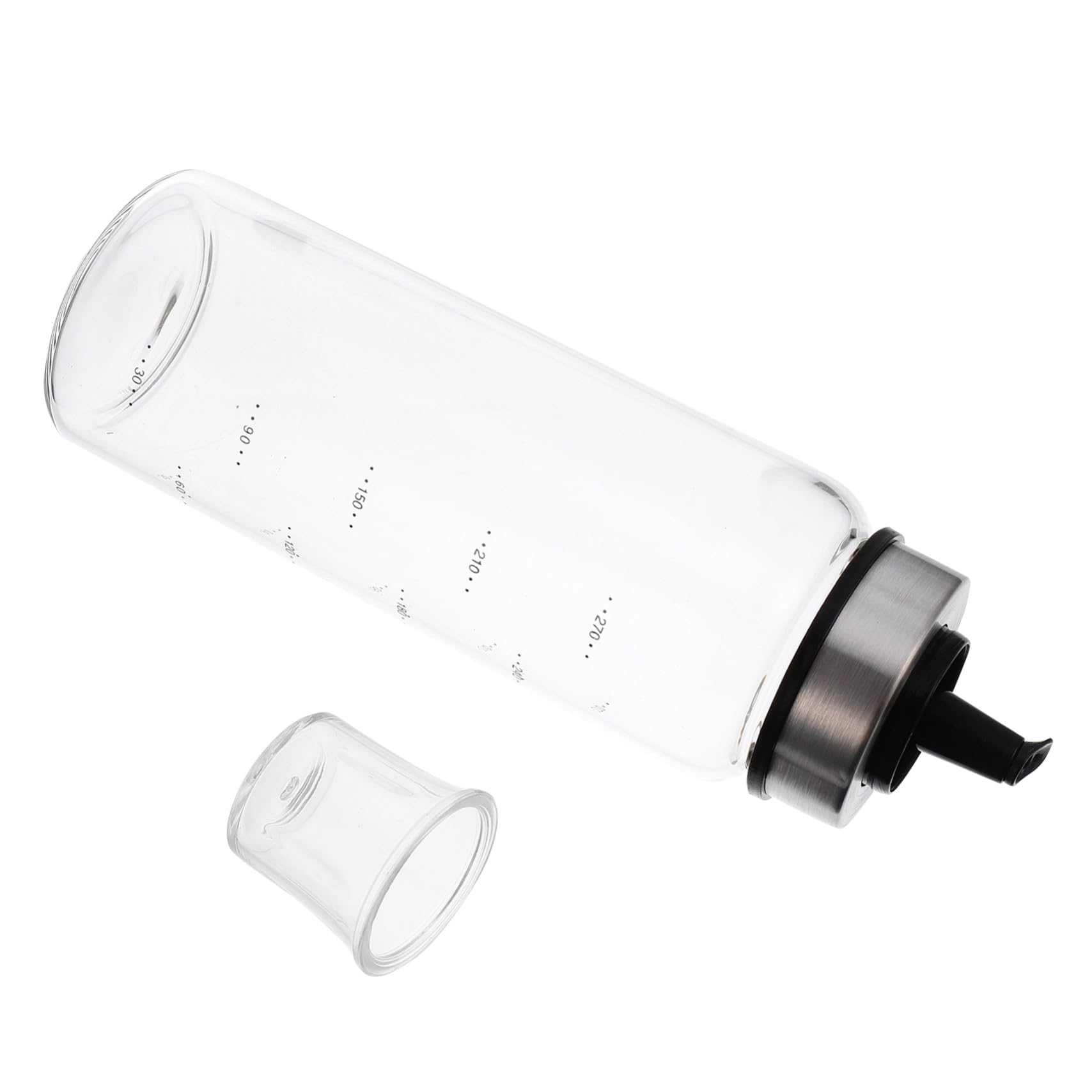 CVHfhjTG oil dispenser, Leakproof Borosilicate Glass Oil Dispenser Bottle with Lid for Vinegar Soy Sauce Kitchen Jug