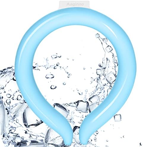 Neck Cooler, Wearable Cooling Tube Cool Neck Wraps for Extremely Hot Weather & Summer Heat, Hands Free Cold Ice Pack Gel for Outdoor Workers, Sports, Relief for Hot Flashes or Fever (Blue)
