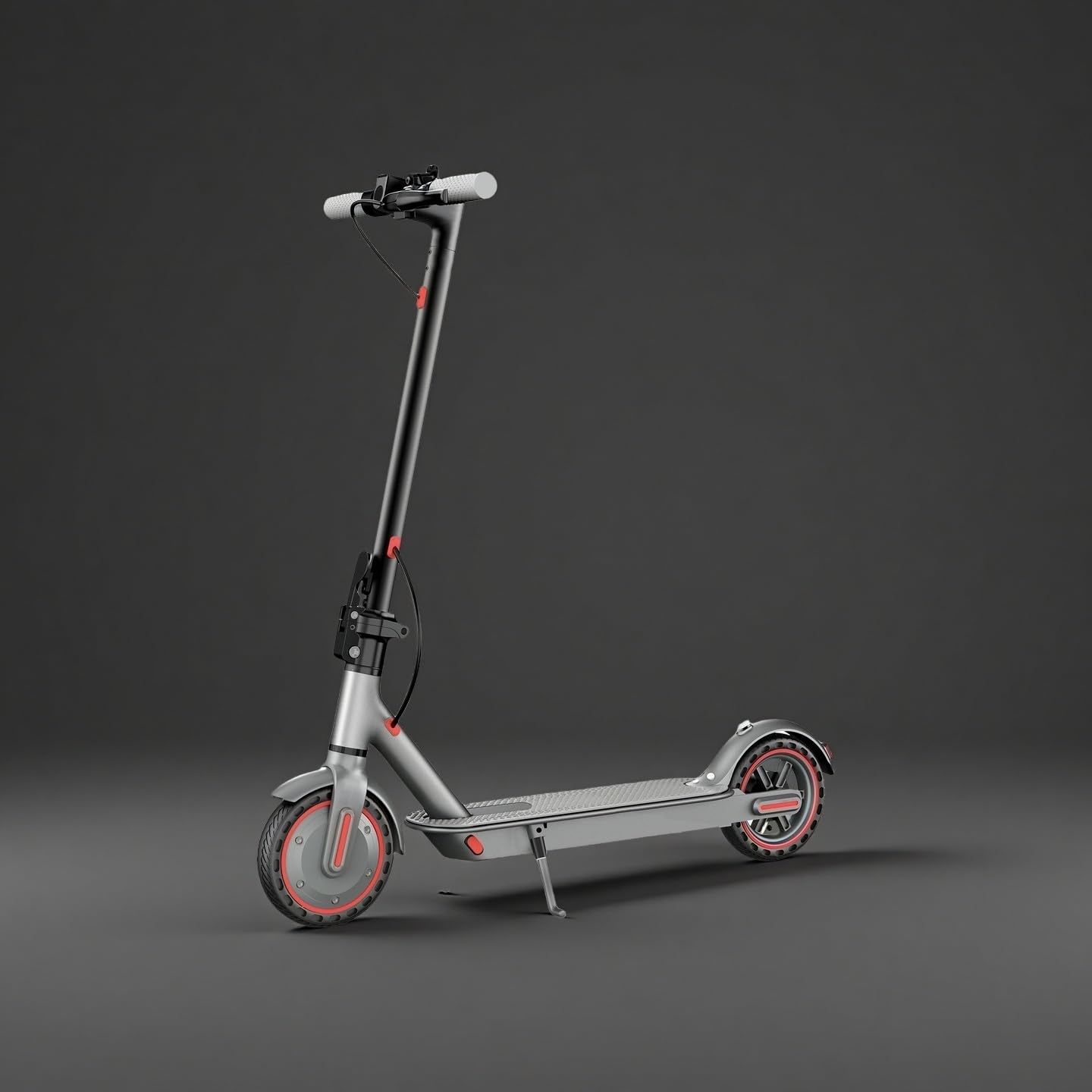 EGGKING Monopattino Elettrico con Freccia Direzionale, 350W Motore, 8.5" Gomme Antiforatura, 37 km Autonomia, Doppi Freni, Controllo App