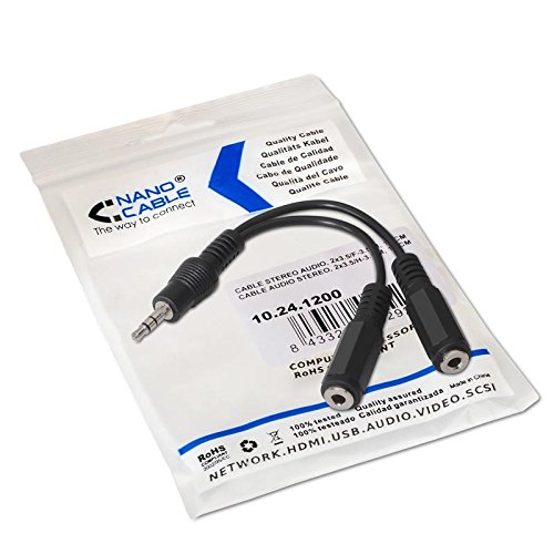 Nano 10.24.0103 – Estéreo Cable Jack 3.5 mm M/M Cable (3 M), Black Nano 10.24.0103 – Estéreo Cable Jack 3.5 mm M/M Cable (3 M), Black