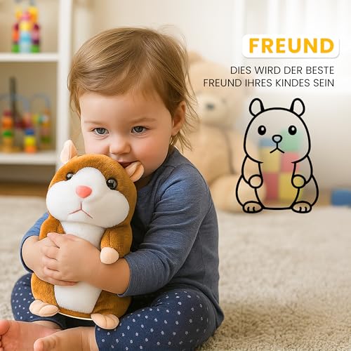 Retoo Sprechender Hamster, PlüschHamster Wiederholt, Sprechende Hamsters