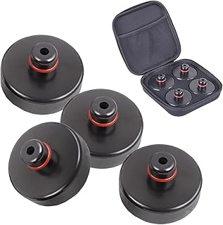 muge racing Jack Lifting Pad for Tesla Model 3/S/X/Y,Jack Point Pad Sturdy Adapter with Storage Bag (4 Pcs)