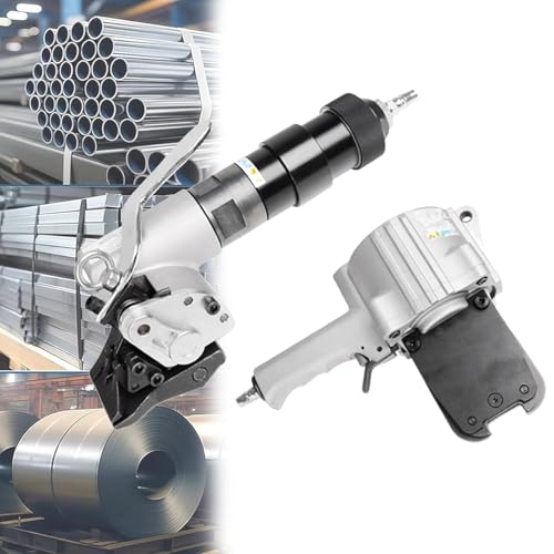 Herramienta neumática de acero resistente, tensión y corte automáticos, 19-32 mm, 0,49-0,63 MPa, totalmente metálica para logística, construcción, paletización