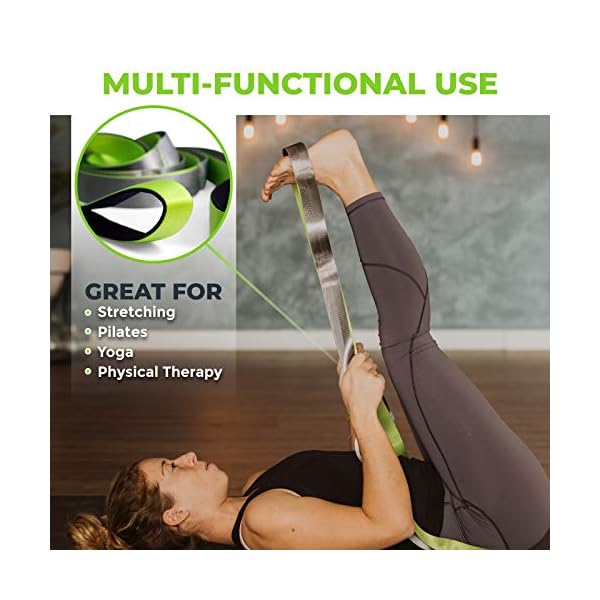 Physical Therapy Stretch Strap with 12 Loops - 1.5 Inch Width - Image 3