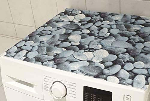 Preisvergleich Produktbild CKM Waschmaschinenauflage 60 x 60cm (Motiv Steine 901)