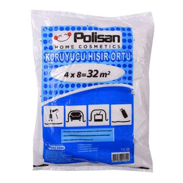 POLİSAN Eşya Koruma Örtüsü Hışır Örtü Boya Badana Örtüsü (10 M2)