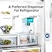 Waterdrop Slim Water Filter Dispenser for Fridge, Large Capacity, 35-Cup, 200-Gallon Long-Life, 5X Lifetime, Reduces Chlorine, PFOA/PFOS and More, BPA Free, Turquoise (with 1 Filter)