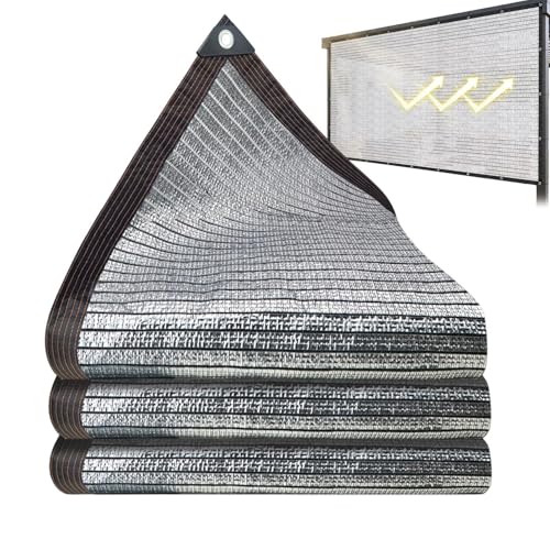 Toldo reflectante de aluminio plateado para protección de balcones 2
