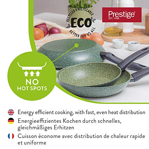 Prestige Eco 24cm Frying Pan, Non Stick Frying Pan, Recycled Aluminium Skillet with Plant-Based Non Stick, Dishwasher-Safe Induction Frying Pan with 5-Year Guarantee 4 Gallery Image