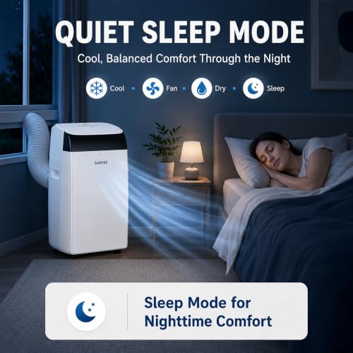 Image of 14000 BTU Portable Air Conditioners, 4-in-1 AC Unit with Cooling, Fan, Dehumidifier and Sleep Modes, for Rooms Up to 750 Sq.Ft, Remote Control, 24H Timer, Window Kit for Bedroom Apartment Dorm