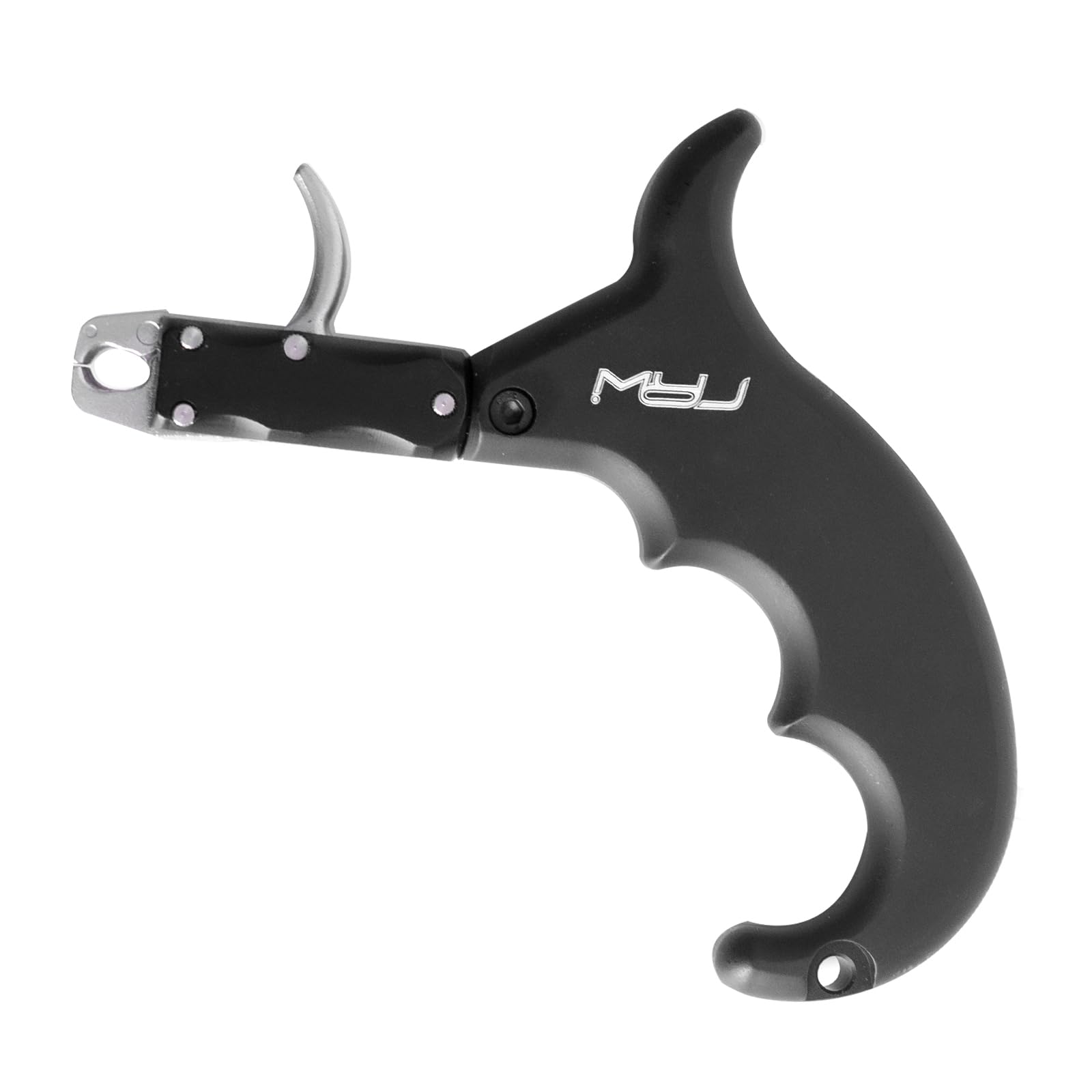 MOYJ Archery Compound Bow Release Aids Trigger 4 Finger Black/Camo Gift Box Packaging Thumb Arrow Release for Adults Youth Hunting Shooting Training Accessories (Black)