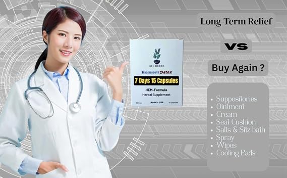 7days 15 Capsules Hem Formula, Herbal Supplements, Vein Ease,