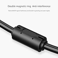 Vista 5 de Cable VGA a VGA HD15 para monitor con ferritas macho a macho-6 pies