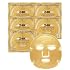 AICHUN BEAUTY 24K Gold Face Mask - Collagen Gel Face Mask Sheet Patch to Reduce the Look of Fine Lines & Wrinkles - Hydrating Face Gel Mask for All Skin Types - 5 Pcs