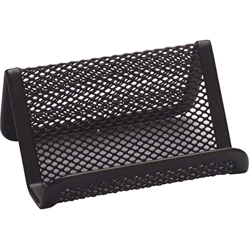 Q-Connect KF04728 Portatarjeta Metálico Negro 11X7,5X5 Cm Cover