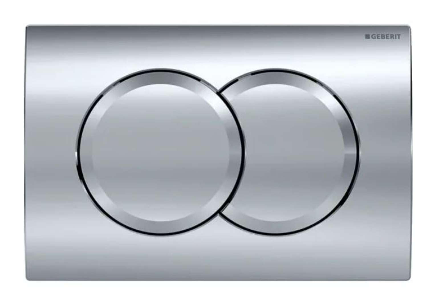 Geberit Delta01 Zwei-Takt Entriegelungsplatte Chrom glänzend 115.107.21.1