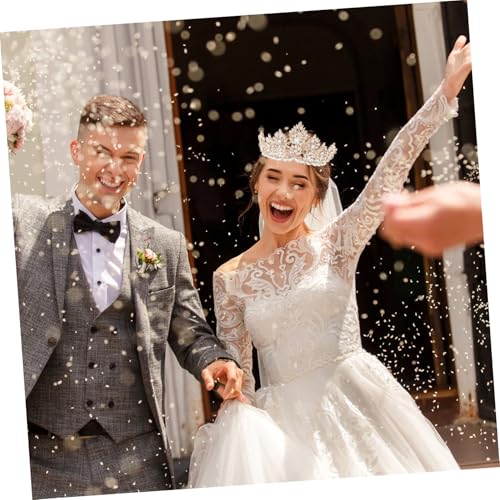 Diadème baroque de mariée Beavorty couronne vintage femme mariage anniversaire - 5