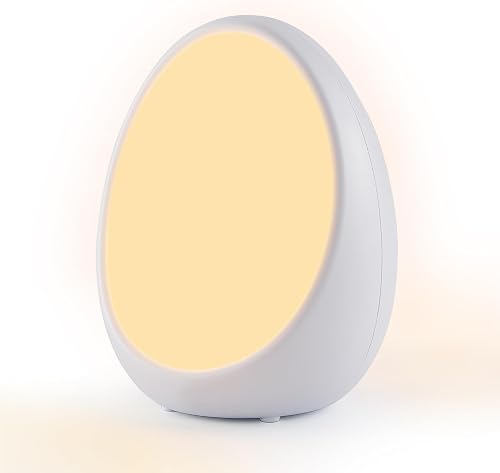 G Keni Egg Light for Nursery, Rechargeable Baby Night Light for Kids, No Flashing Blue Light, 1800mAh Battery, 10H High Brightness, Night Light Mode, Touch Lamp with RGB Light, Timer & Memory Function
