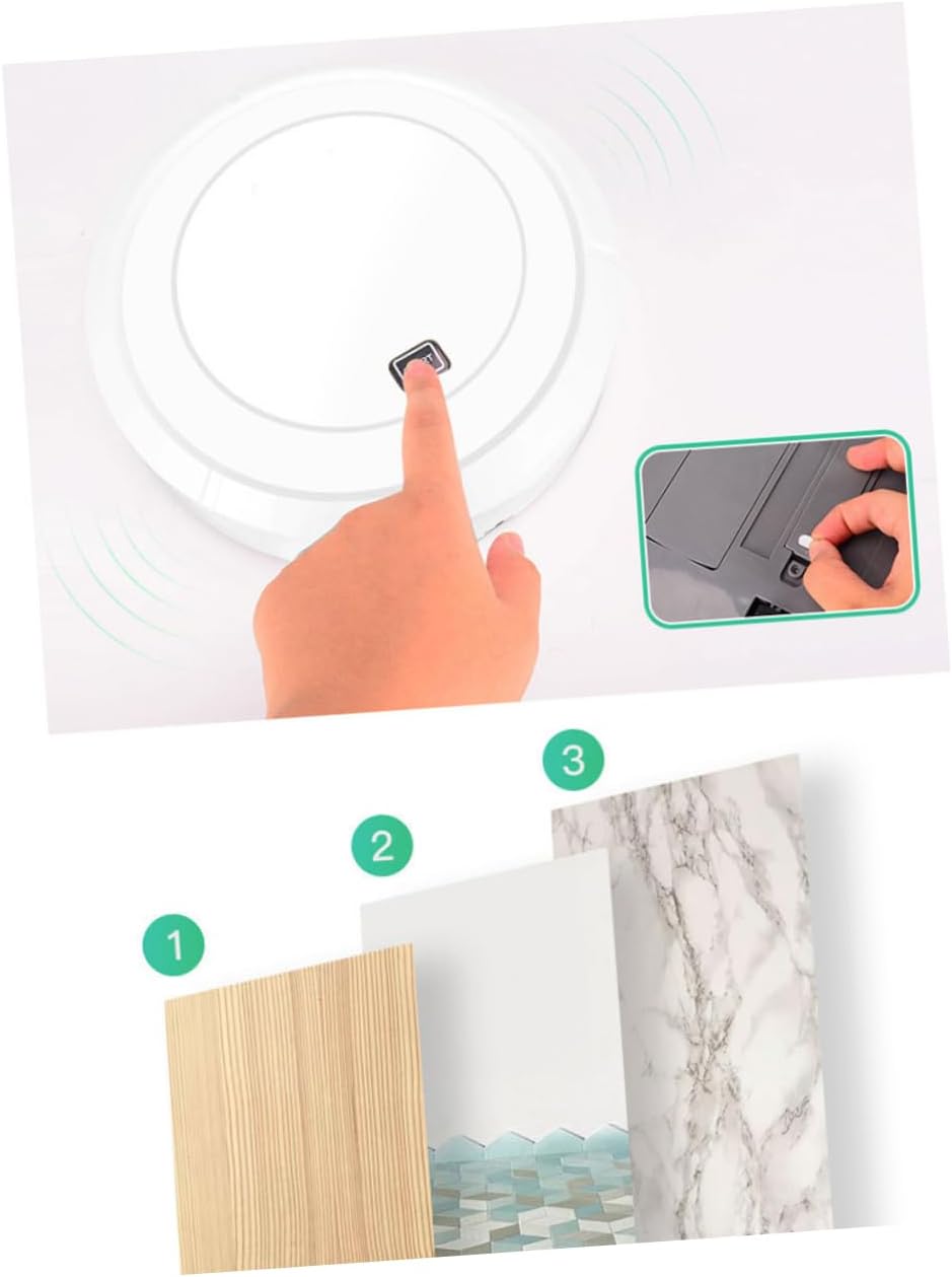 Luxshiny USB Charging Automatic Sweeping for Home Intelligent Dust Catcher for Carpet Tile Marble and Floors White