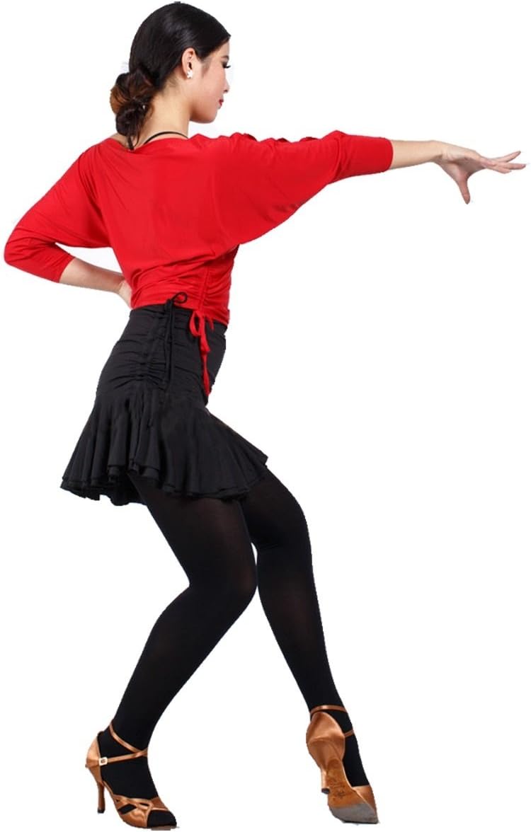 Women's Off The Shoulder Latin Salsa Ballroom Dance Top Blouse