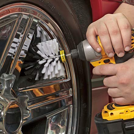 Drillbrush 3 Piece Drill Brush Cleaning Tool Attachment Kit For Cleaning Furniture, Carpet, Chairs, Shower Door Glass – Drill Brush Wheel Cleaner Kit By Drill Brush Power Scrubber By Useful Products #TOP7