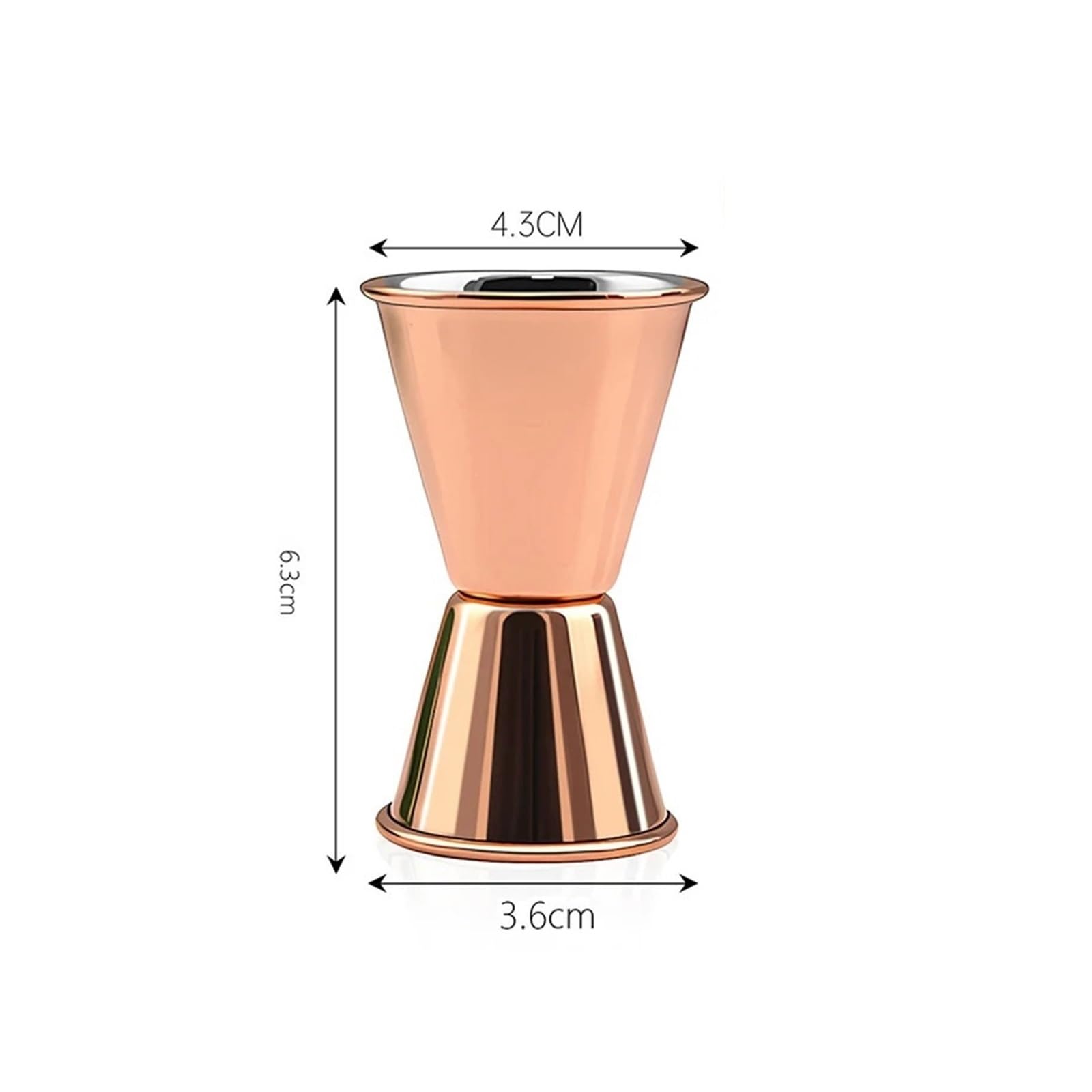 Tasse à mesurer for Cocktail, 1 pièce, 15/30ml ou 30/60ml, Double tête, tasse l'alcool, once, fournitures de cuisine(12)