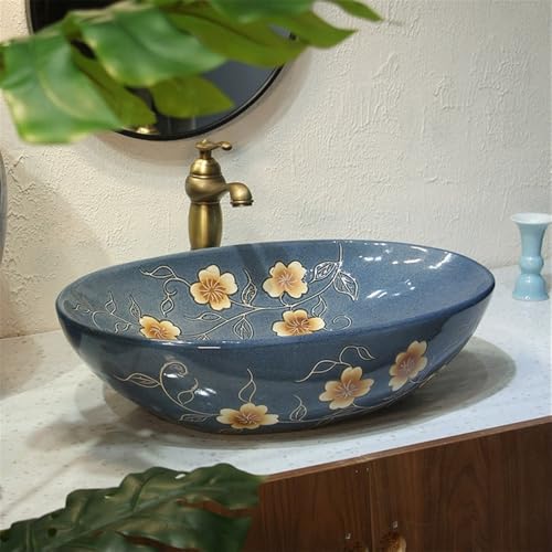 Lavabo de comptoir céramique haute qualité finition antique - 5