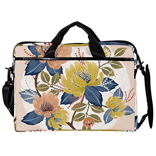 Sac ordinateur 14-15 pouces à motif fleurs pour transporter votre PC avec élégance