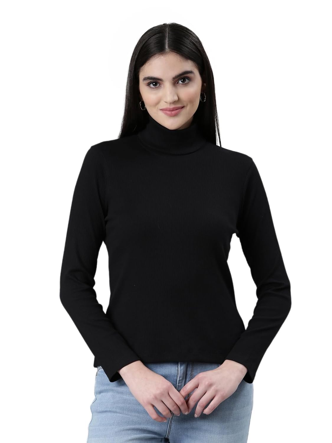 youthquake Solid Full Sleeves Highneck Winter Sweater for Womens/Casual Pullover/Womens Turtle Neck/Highneck T-Shirt-picture-40