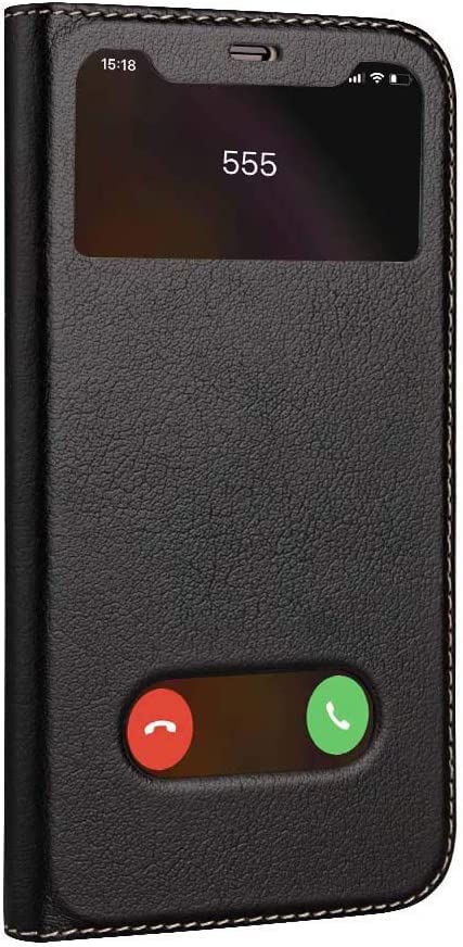 Étui de téléphone à rabat iPhone Xr en cuir résistant aux chocs