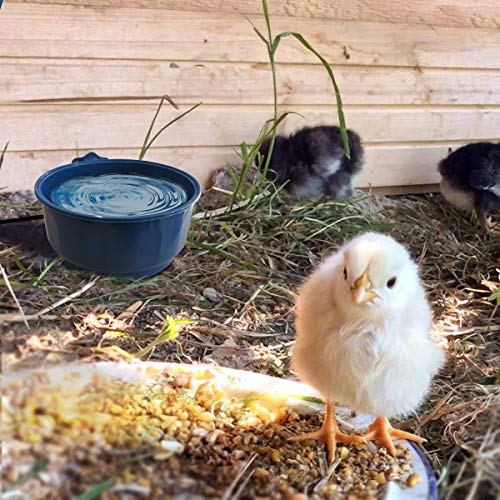 Enjoying Hängender beheizter Wassernapf für kleine Haustiere, 600ml für Hauskatzen, Welpen, Kaninchen, Küken, isolierter Wassernapf Futternapf, USB-Stromkabel, einfach zu montieren und zu verwenden