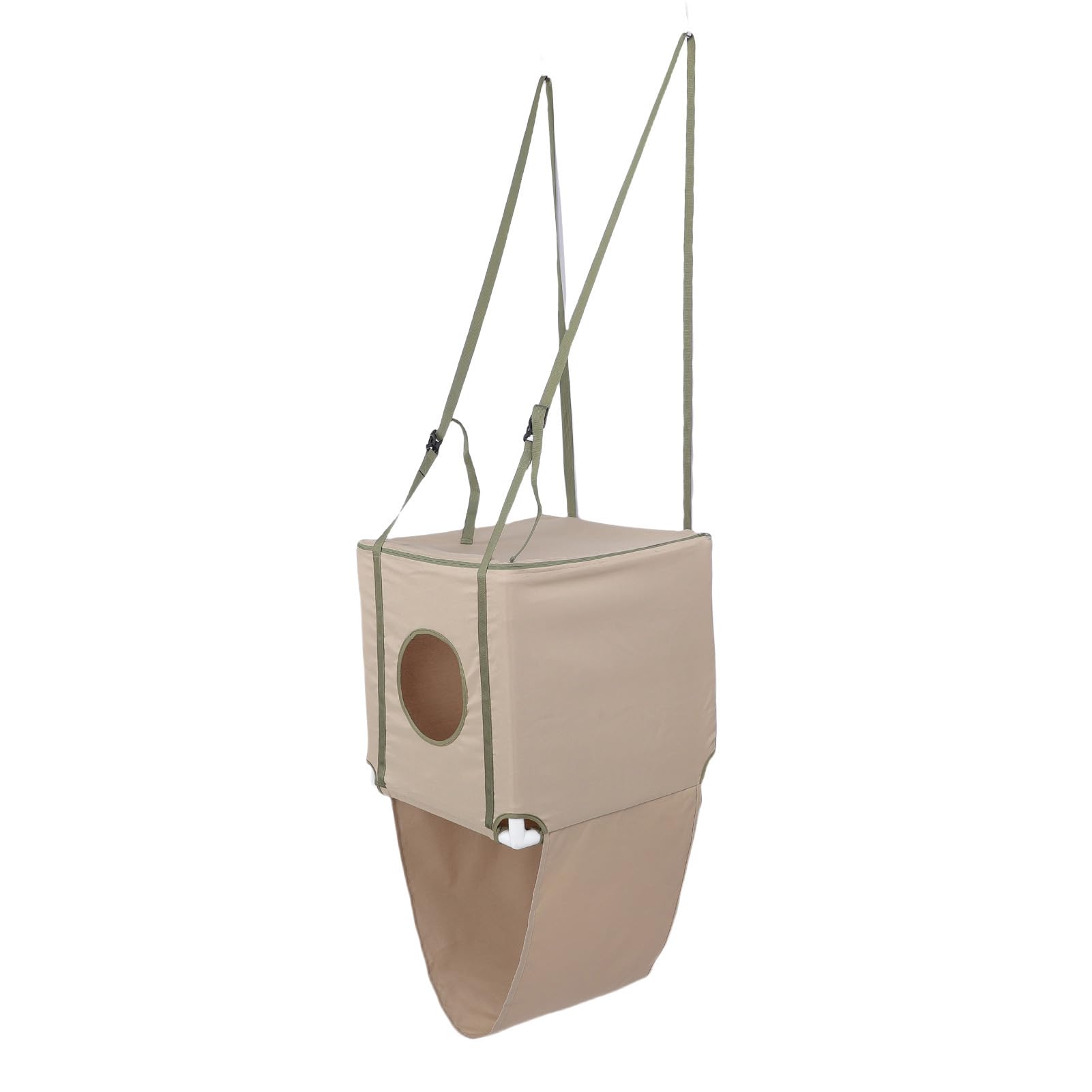 Amaca per Gatti, Cuccia per Gatti Sospesa con Porta a Doppio Strato e 2 Livelli con Finestre Traspiranti e Design Robusto, Amaca per Animali Versatile Stagionalmente, con Materiale in