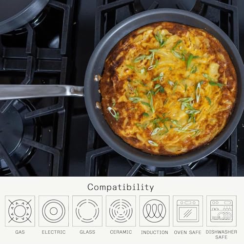 Image of Made In Cookware - ProCoat 12 inch Non Stick Frying Pan (Graphite) - 5 Ply Stainless Clad Nonstick - Professional Cookware - Crafted in Italy - Induction Compatible