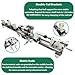 BEILOCKERY Pool Cue Repair Lathe, 0-2500RPM Adjustable Speed, Multifunctional Detachable Design, 450W High Precision 110V Billiard Cue Maintenance Tool with Double Rail and Double Chuck